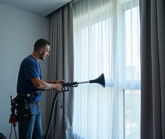 Professional commercial curtain cleaning process equipment Matty Curtain Cleaning pinkenba