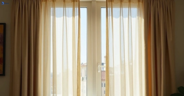 Dull dusty drapes in pinkenba before professional cleaning